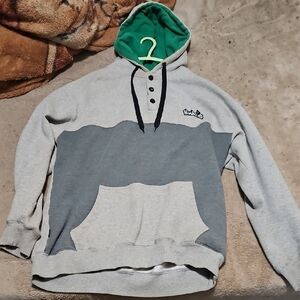 Men's Humboldt Brand Gray and Green Hoodie